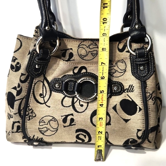 Sophia Caperelli Signature Fabric Leather Trim Shoulder Bag - Picture 15 of 16